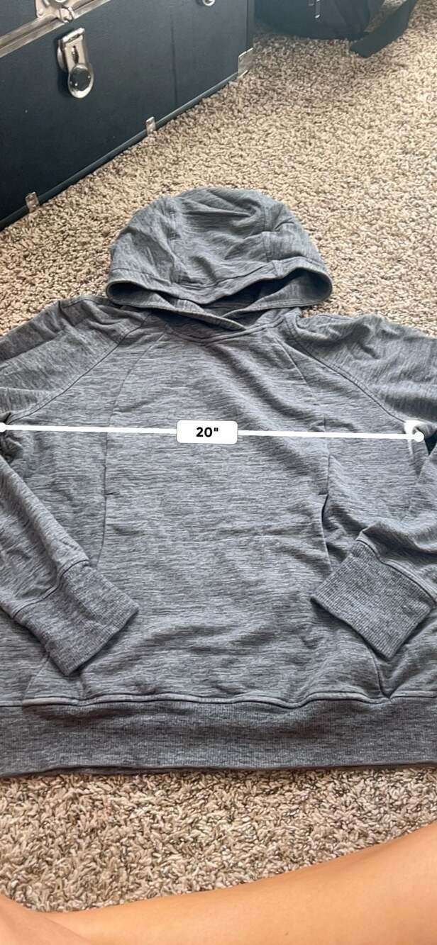 Lululemon Scuba Pullover Hoodie in Heathered Core Dark Grey - Picture 2 of 5